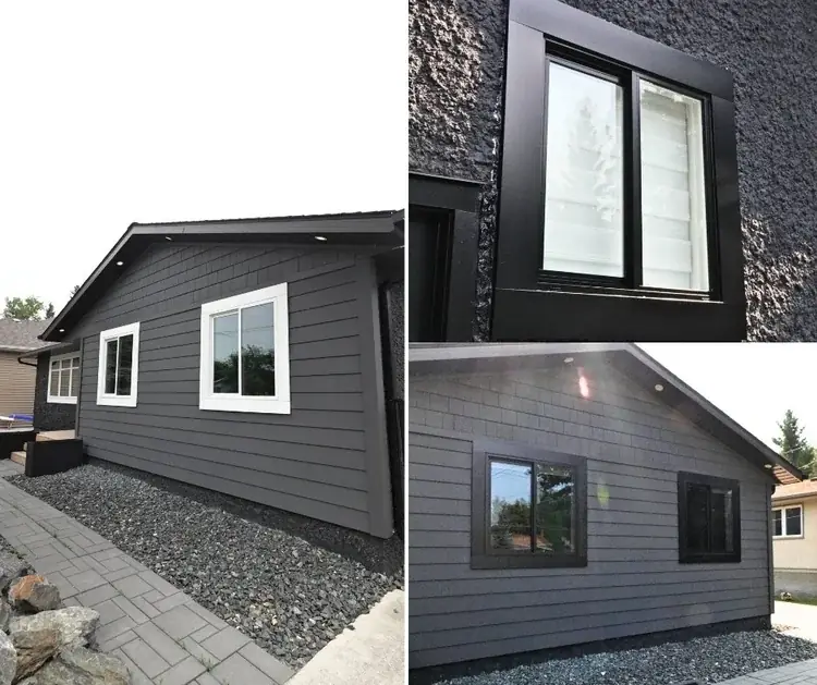 Exterior siding and trim repaint on a single-family home in Houston, TX